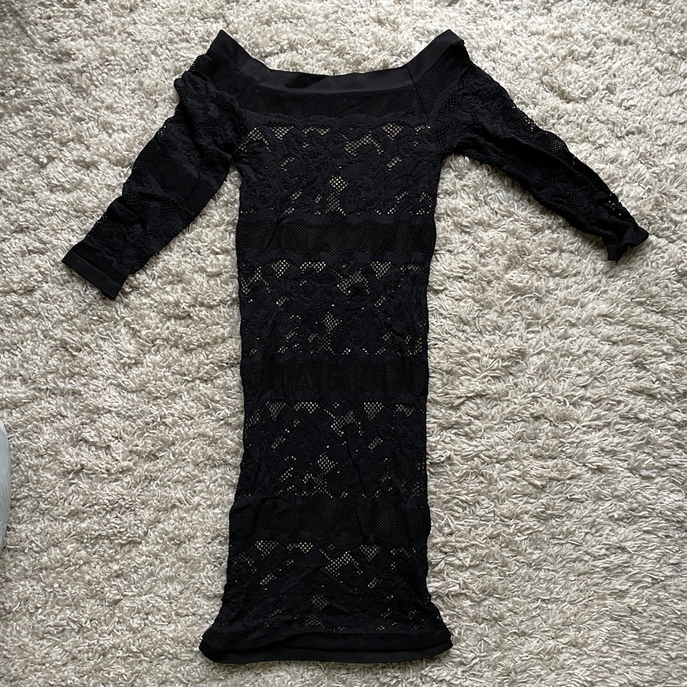 Bebe Lace bodycon dress